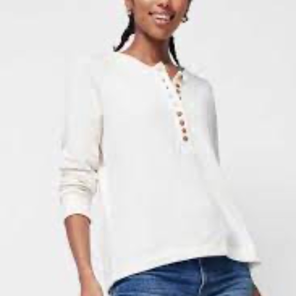 Faherty Tops Faherty Allandria Henley In White Poshmark